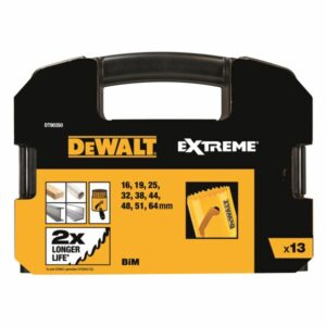 Dewalt DT90350-QZ Hålsågsats för trä, metall och plast, 13 delar