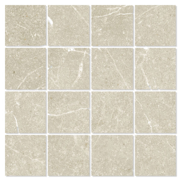 Mosaik Marmor Klinker Marblestone Beige Polerad 30x30