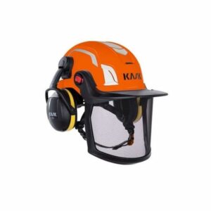 KASK Zenith X Combo Skyddshjälm oventilerad, med visir och hörselkåpor Orange