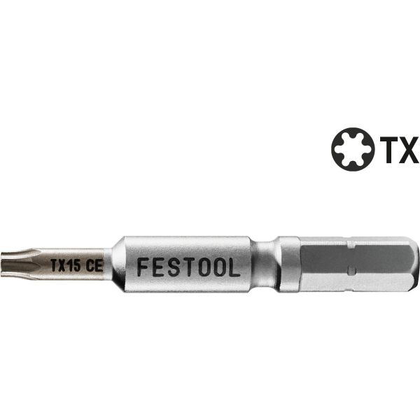 Festool TX 15-50 CENTRO/2 Bits 50 mm, 2-pack TX 15