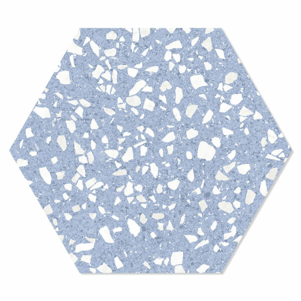 Hexagon Klinker Venice Spark Blå 25x22 cm