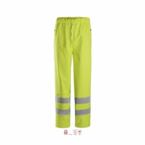 Snickers Workwear 8267 ProtecWork Regnbyxa varsel, gul M