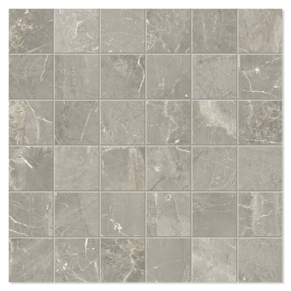 Unicomstarker Marmor Mosaik Klinker Grey Marble Satin 30x30