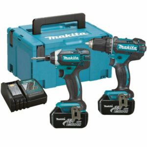 Makita DLX2127MJ Verktygspaket med batteri och laddare