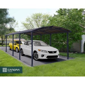 Canopia Arcadia Dubbel Carport i Metall 3,6 x 8,5 - Grå
