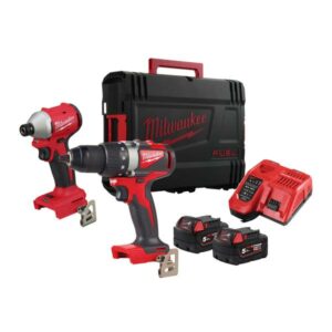 Milwaukee M18 BLPP2B3-502X Verktygspaket med batteri och laddare