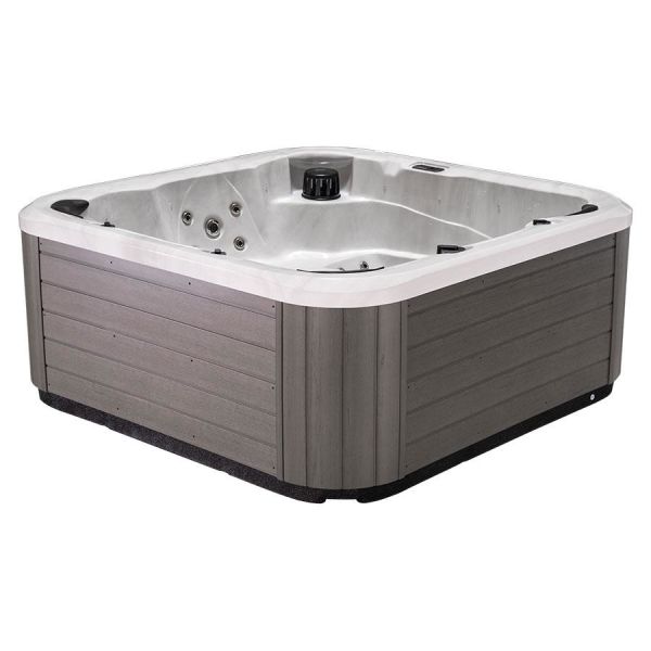 Swebad Bärnsten Spabad 2,2 x 2,2 x 0,92 m, 1300L Sterling Silver