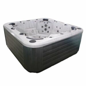 Swebad Platina Spabad 2,3 x 2,3 x 0,92 m, 1350L Sterling Silver