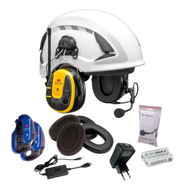 3M Peltor WS Alert XPI Hörselskydd Bluetooth, hjälmfäste, laddpaket