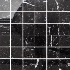 Marmor Arredo Nero Marquina Svart Polished 5x5 cm