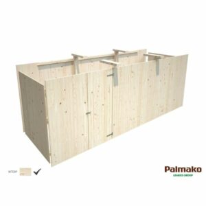 Palmako 102787 Förråd inv. 10,9 m², till Karl 101039, impr. natur