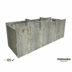 Palmako 102788 Förråd inv. 10,9 m², till Karl 101040, grå, impr.