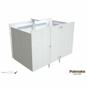 Palmako 108989 Förråd inv. 10,9 m², till Karl 108960, grundmålad