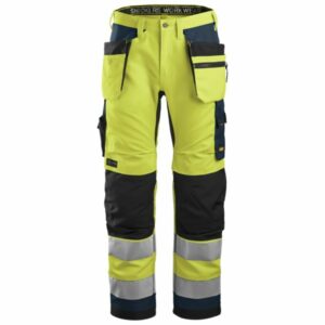 Snickers Workwear 6230 AllroundWork Arbetsbyxa varsel, gul/marinblå Varsel, Gul/Marinblå
