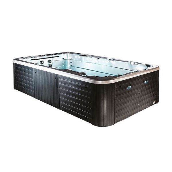 Swebad Aqua Gym Max Swimspa 4,49 x 2,31 x 1,3 m, 7000L Sterling Silver