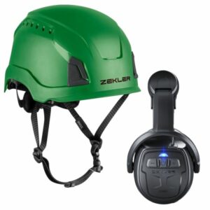 Zekler Sonic 530H + Zone Mips Hörselskyddspaket med skyddshjälm Grön hjälm